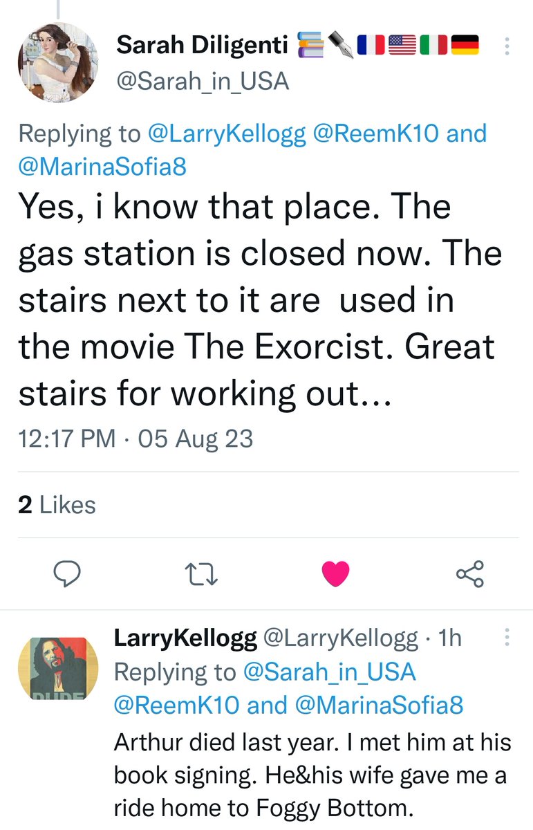 ReemK10's tweet photo. #TweetsOfTheWeek with another honorable mention going to @Sarah_in_USA and @LarryKellogg We were talking&I quoted his book to him. He gasped,โA reader!โ ๐๐๐ https://t.co/ZENSVm8QFR