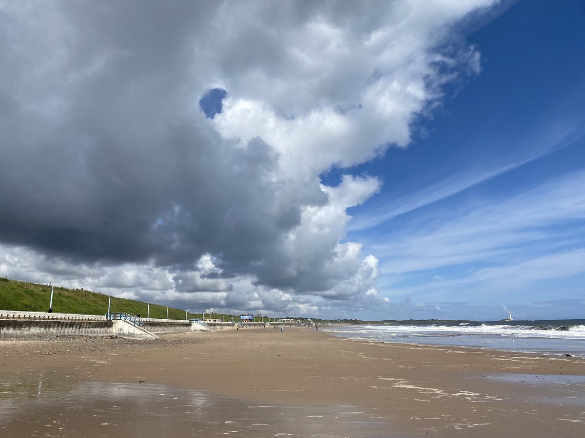 A stunning sky over Whitley Bay this morning