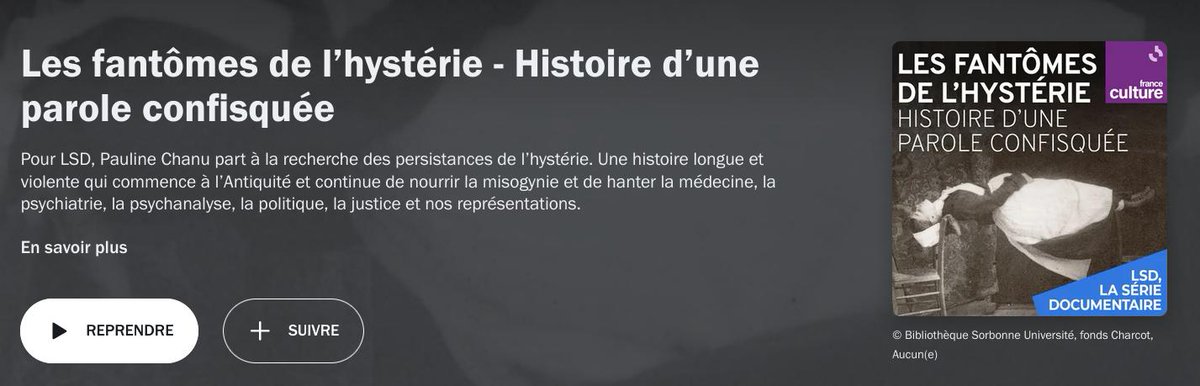 Marie Lem (@marie_lem_pop) on Twitter photo "L'hystérie étymologiquement, ce sont les ovaires de la femme."
Jean-Michel a tout compris : le résumé en 4 épisodes par <a href="/LSDseriedoc/">LSD la série documentaire</a> de cette pseudo-maladie pseudo-féminine et de ses avatars contemporains.
Lien en commentaire. ⬇️
#vss #misogynie #sexisme #patriarcat "L'hystérie étymologiquement, ce sont les ovaires de la femme."
Jean-Michel a tout compris : le résumé en 4 épisodes par <a href="/LSDseriedoc/">LSD la série documentaire</a> de cette pseudo-maladie pseudo-féminine et de ses avatars contemporains.
Lien en commentaire. ⬇️
#vss #misogynie #sexisme #patriarcat