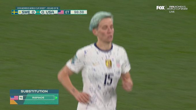 Megan Rapinoe will replace Alex Morgan in the 99th minute 🇺🇸 https://t.co/qHaTln3fGz<a href="/tag/bitcoin"class="tags"><span>#bitcoin</span></a>