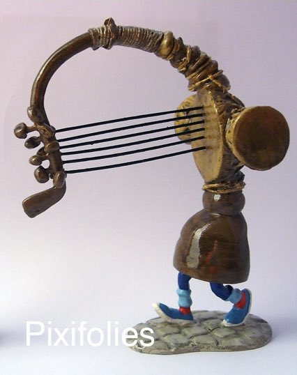 Franquin_Cie's tweet photo. Une harpe africaine Vs un #Gaffophone avec un Gaston dedans ! https://t.co/EzniS8kasq