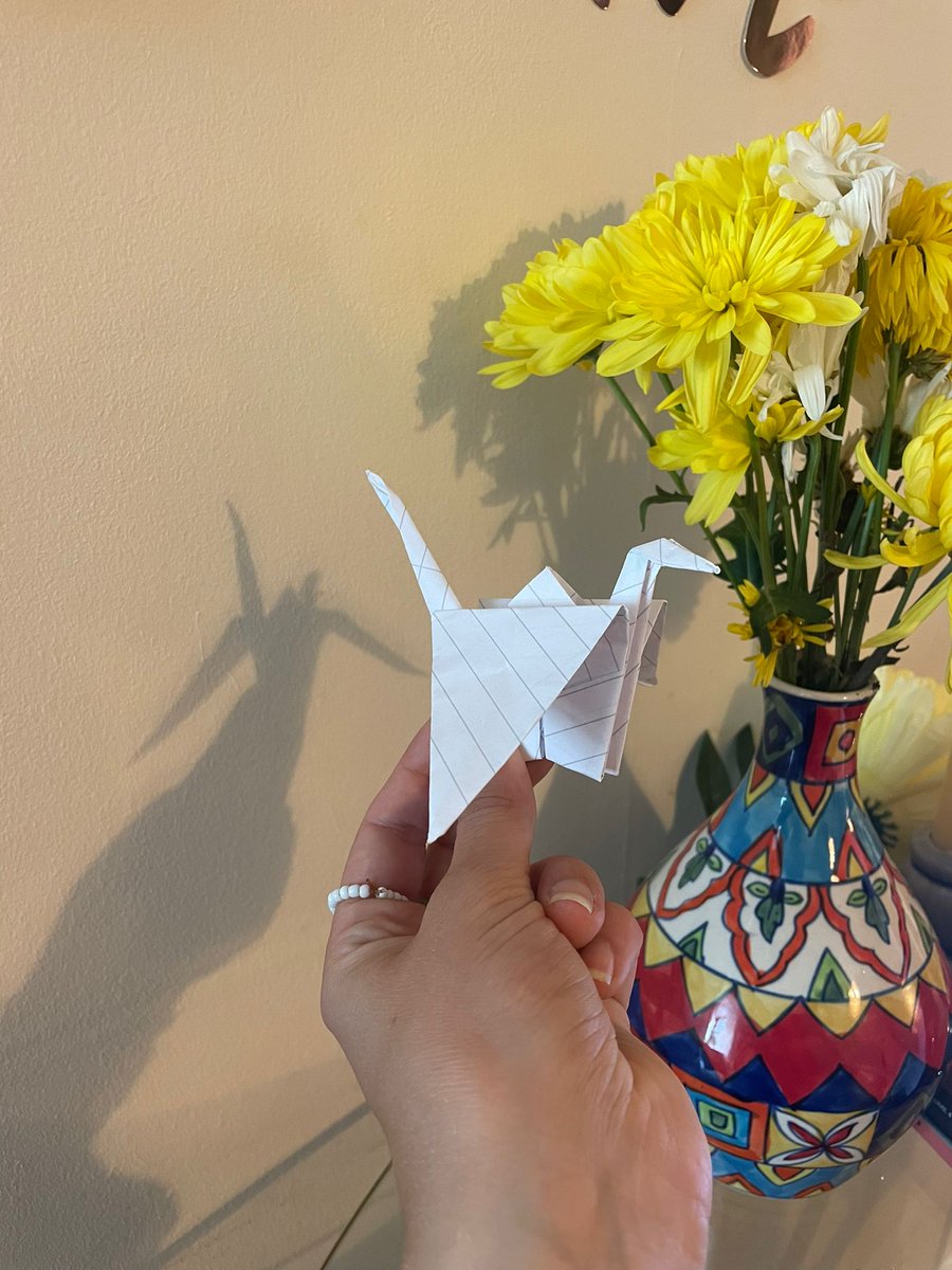 Today, I'm joining people around the world in folding a paper crane in support of a future free of nuclear weapons. Learn how to get involved and create your own paper crane:
#CranesForOurFuture
cranesforourfuture.org