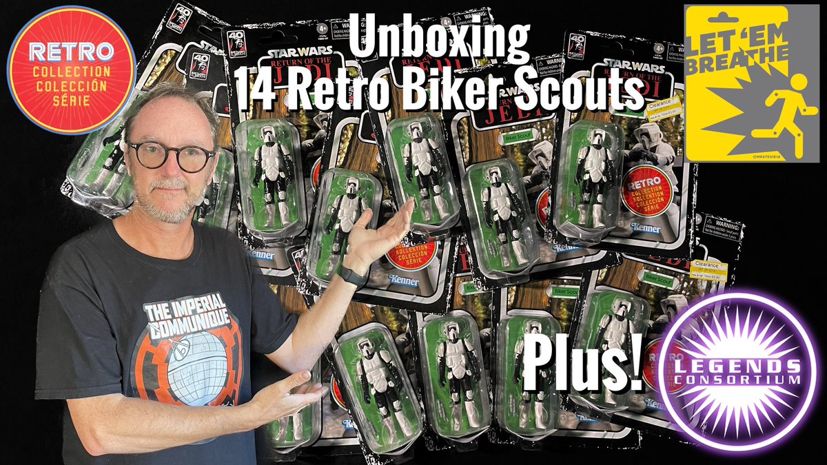 #StarWars #BikerScout #Retro #actionfigures #timelapse #unboxing #Scouttrooper #LegendsCon #toys #YouTube #Kenner #RetroCollection #TheEmpire #ReturnOfTheJedi #ROTJ #Save375 #Keep375Alive #FYP 

New communique! Aug 6th, 10am EST!!
Only on my #youtubechannel