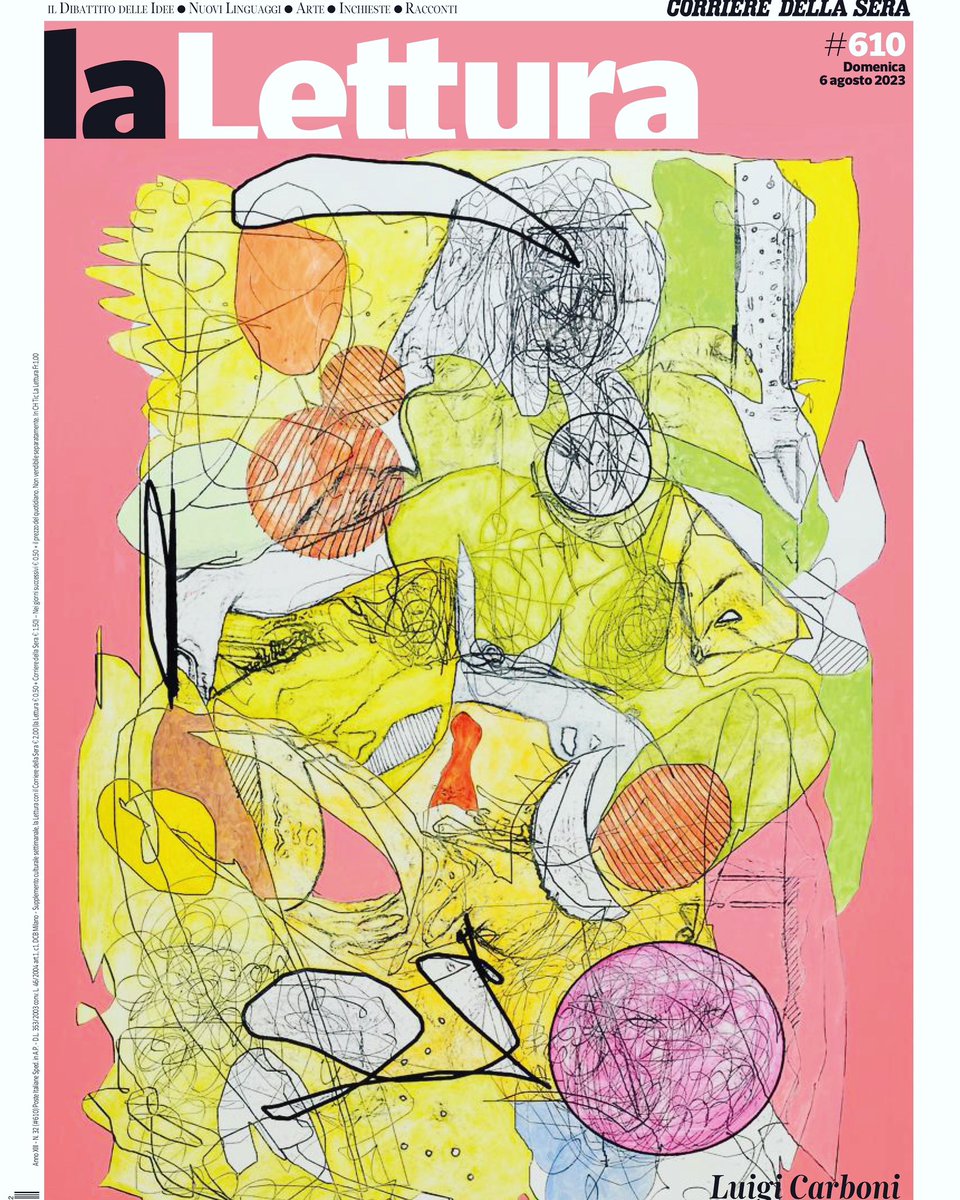 severinocolombo's tweet photo. ‘la Lettura’ non ha paura
Il nuovo numero de @La_Lettura è oggi nell’App e in edicola con il @Corriere
con #paologiordano #niccoloammaniti #angeloferracuti #basquiat #mafia #ucraina #laportalettere #adadadamo #foggia #sebastiaosalgado #fari #haiku #simonemassi #iononhopaura https://t.co/KDMhMOIJgR
