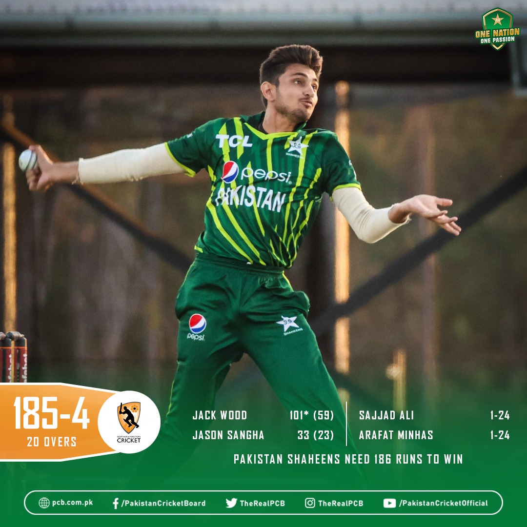 Pakistan Shaheens are set a target of 186 in the final 🏏

Watch live: youtube.com/live/MvvMAS-57…