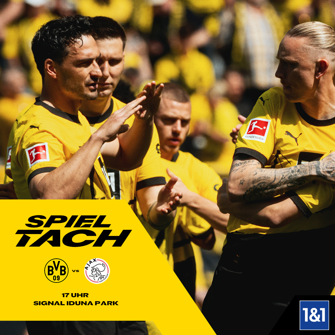 ⚠️ MATCHDAY! SAISONERÖFFNUNG!

🆚 <a href="/AFCAjax/">AFC Ajax</a> 
⏰ 17 Uhr
🏟️ Mit Euch zuhause
📺 BVB-TV, YouTube, Sky
#️⃣ #BVBAJA