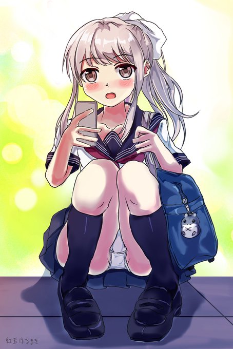 うちの子、ポニテちゃんに背景入れてみました❤️ 