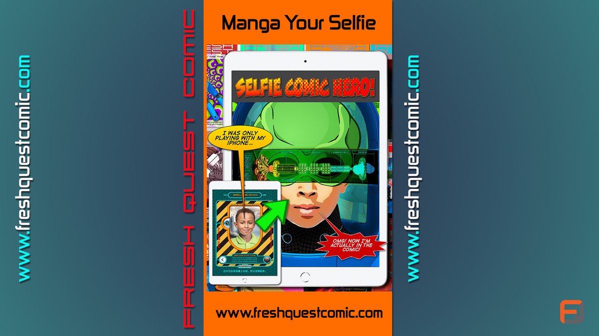 Freshquest17's tweet photo. YOU are a Selfie Comic Hero? 
⭐️Star in a Mind-Blowing Selfie Comic Adventure
😱 No Ads
👽Star in Your Comic
❤️ FREE from the App Store
https://t.co/eZJn3ZDdR2 via @YouTube https://t.co/xsc6Ef3HDn