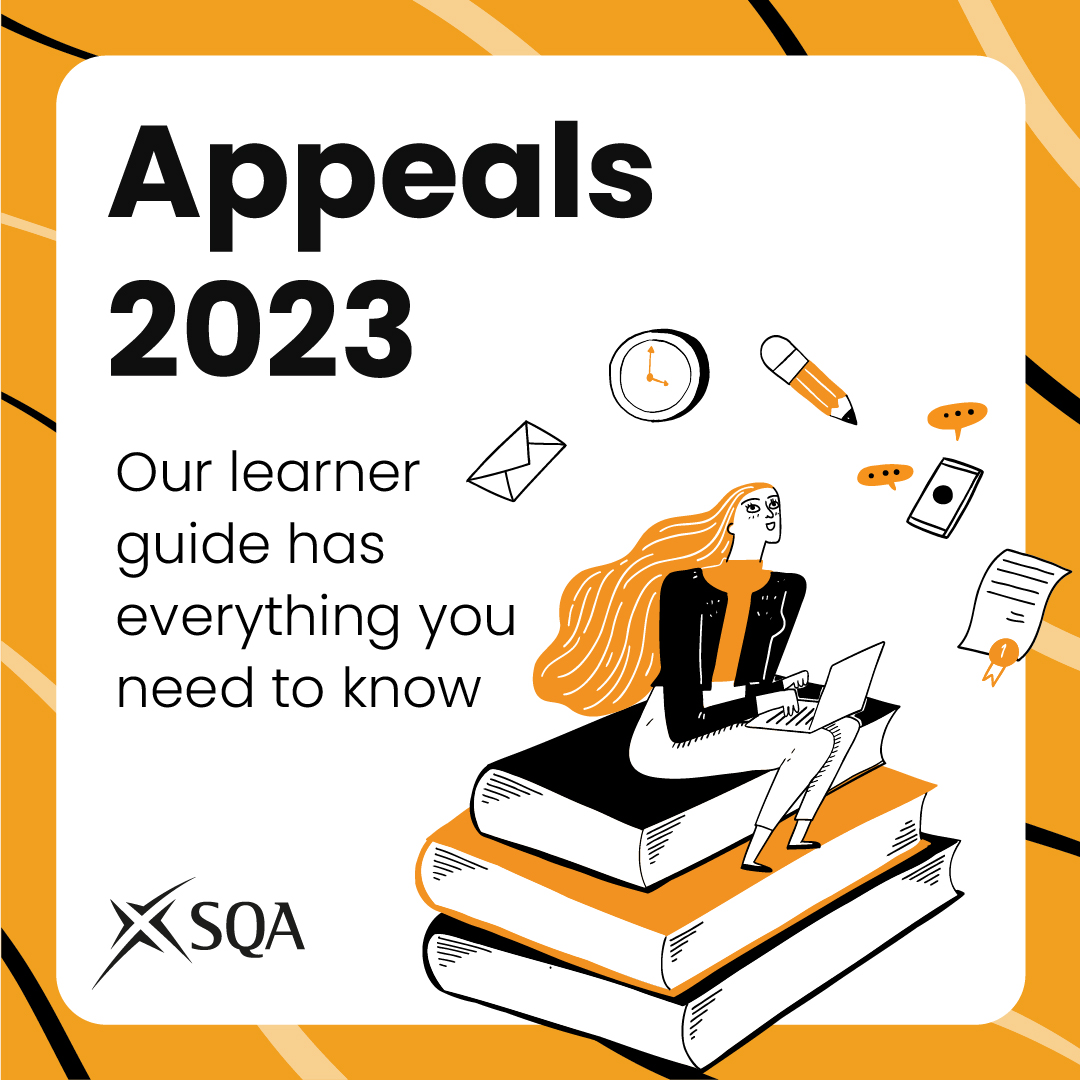Our Appeals decision tree tool goes live on #SQAresults Day.

It’s a great way to help you work out if you want to consider an appeal if something doesn’t seem right when you receive your grades. Our Appeals guide has everything you need to know: bit.ly/SQA_Appeals #SQAexams