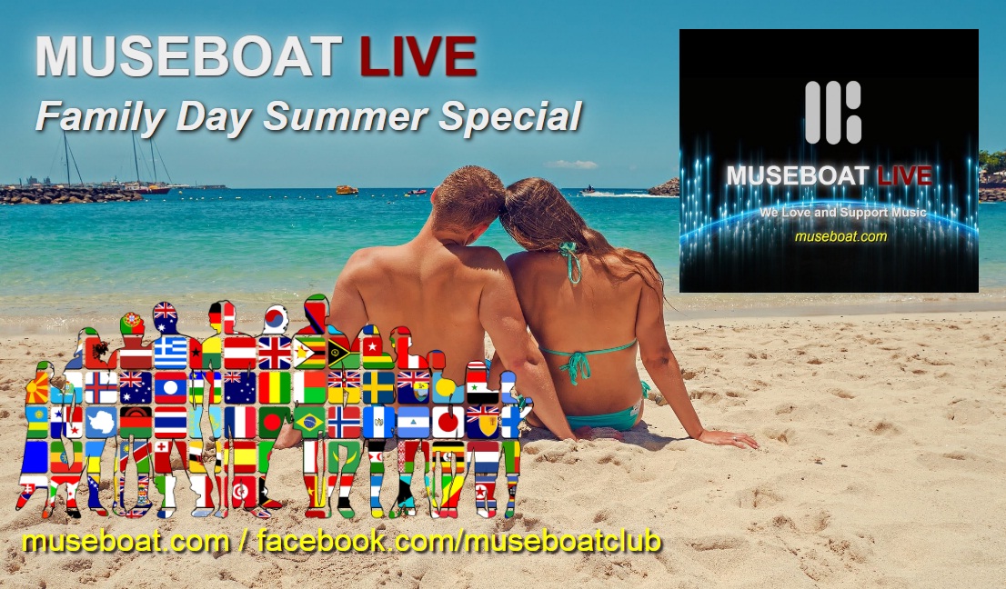 museboatlive's tweet photo. #RETTWEET Museboat Family Day today 08/06/2023 at 10pmLondon~ 2pmLasVegas~5pmNewYork with guests @HiSQ_Official @AndrewDeanMusic @AndrewP42818864 @spritefree @CffordFord @daboiderinho @DelphiRavens @HeidiMMantere @victormaslyaev Join us at https://t.co/0btuTIJKzN @ArtistRTweeters https://t.co/GJbrlfcAAc