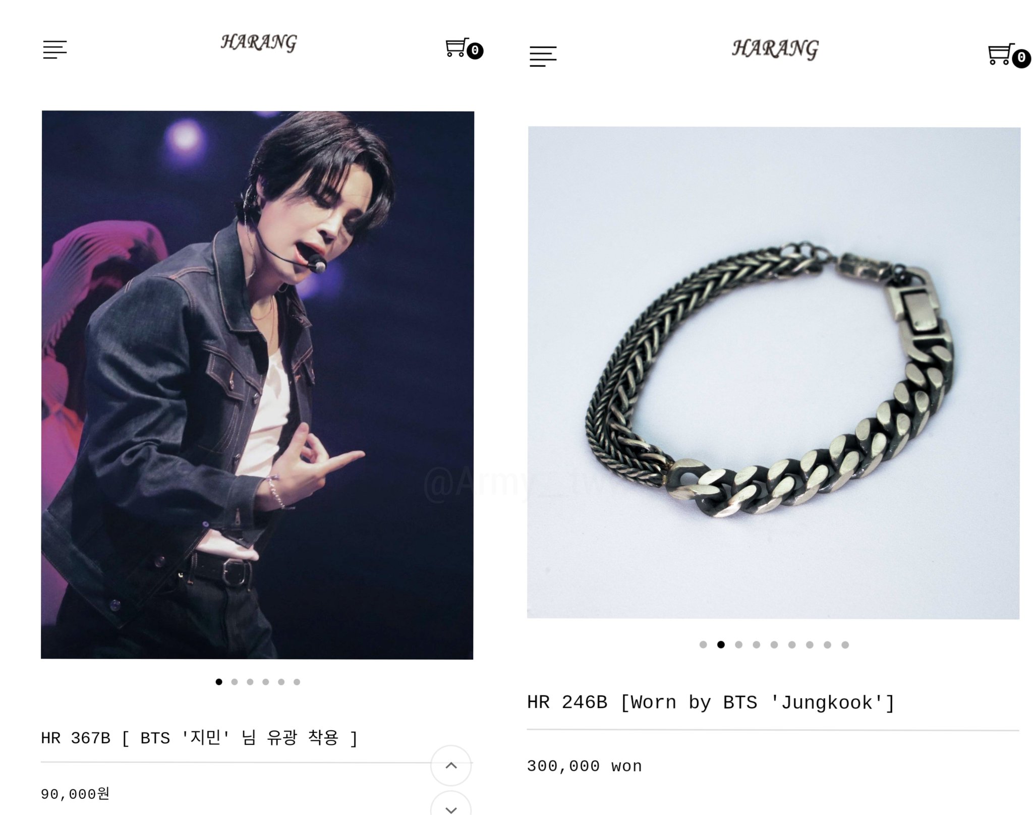 【HARANG】HR 367B BRACELET ★ BTS ジミン着用 ブレスレット Qoo10] HARANG BTS ジミン着用 【HARANG】 H
