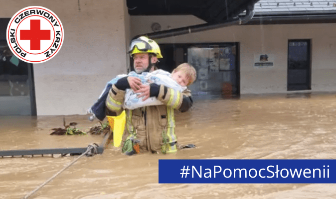 PLinSlovenia's tweet photo. The first trucks with 🇵🇱 humanitarian aid for flood-affected Slovenia 🇸🇮  from Polish Red Cross
@PolskiCK set off from Poland this morning.   

Volunteers from Poland 🇵🇱 are already working on site.  

#NaPomocSłowenii 
#WeStandWithSlovenia 🇵🇱 🇸🇮

More ⤵️
https://t.co/p4uGAfbbTJ https://t.co/qTznxSkklc