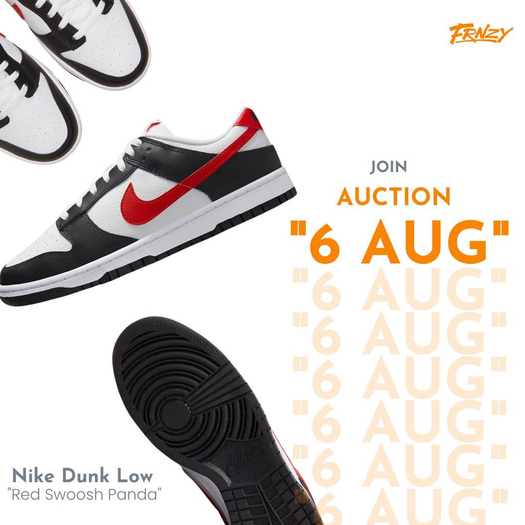 FRNZYLiveShop's tweet photo. You don’t want to miss todays auctions we got the Nike Dunk Low “Red Swoosh Panda” 🧡❤️🐼 
(DOWNLAOD FRNZY APP) now and join the action!… 

#offwhiteairforce1 #offwhite  #offwhitenike #nikeoffwhite #offwhitesneakers #nike #nikedunk #nikedunks #gotem #nikeblazer https://t.co/ODk2QIXSgk