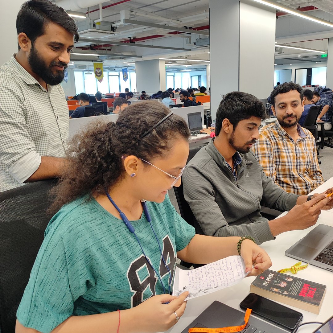 joshsoftware's tweet photo. Celebrating #FriendshipDay at the office was truly heartwarming! Our team came together to exchange heartfelt letters, cherishing the bonds we've built and celebrating the incredible friendships that make every day at work a joyous journey

#WriteToYourBuddy #friendshipdayatwork https://t.co/CgFyrBPfC5