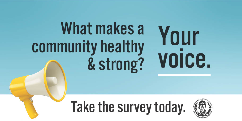 MassDPH's tweet photo. Want to tell us how to better meet the health needs of your community? Take the DPH Community Health Equity Survey: https://t.co/XyKgancaRD https://t.co/QompW0WEXH