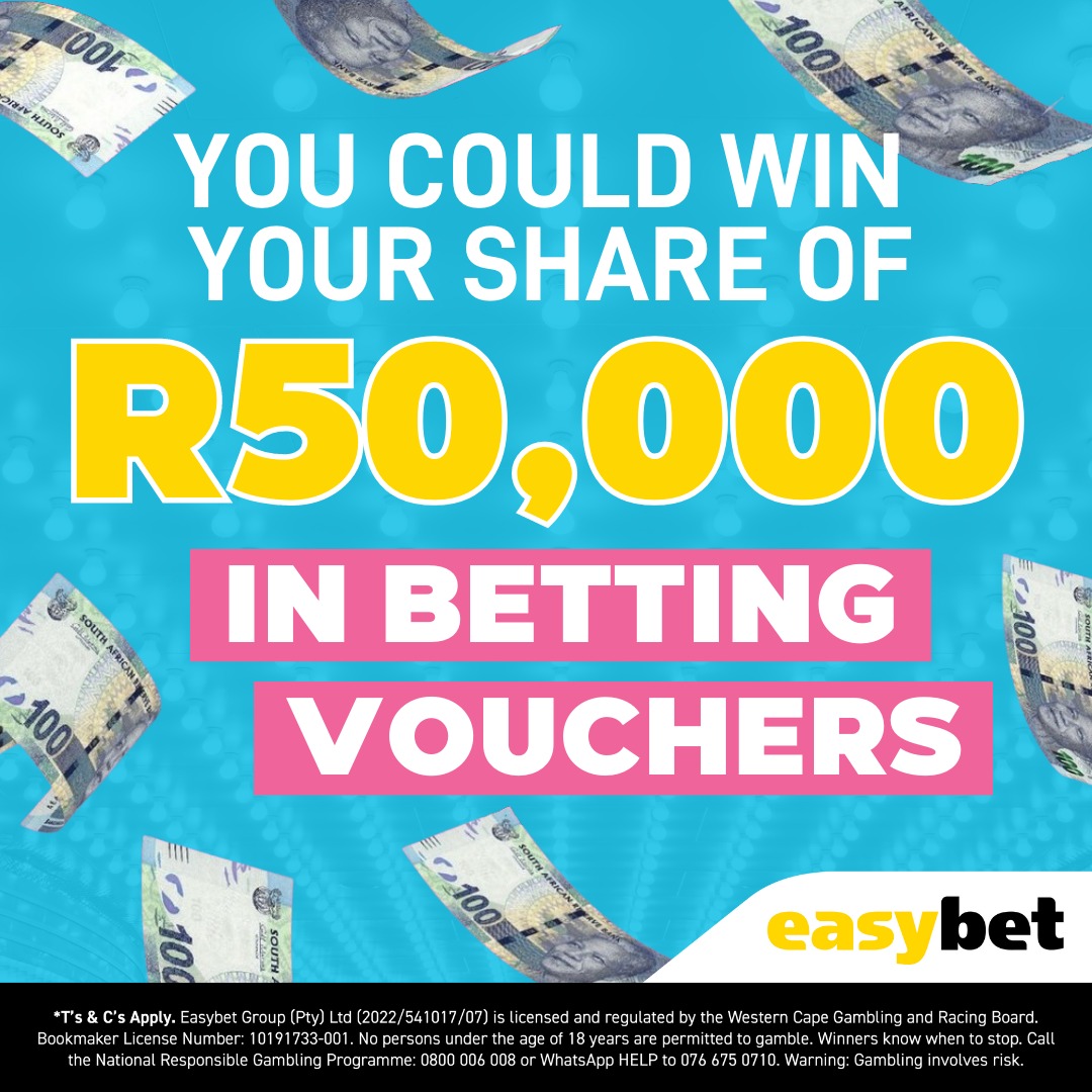 Easybet_SA's tweet photo. Congratulations to our latest lucky bunch in the R500 Bonus Bets Competition! 🥳Sibusiso V, Brian R, Nathaniel M, Nokuthula P & Gaonyadiwe M

Grab your chance to join them in the winner's circle with Easybet! 
🎁 We're giving away R50,000 split between 5 lucky winners each week!
💰 Each winner scores a R500 Betting Voucher.
🔥 Deposit and place a bet of R10 or more on Sports, Easy Spins, Vegas Games, or BetGames to get your name in the draw.

💥 What are you waiting for? Join the fun now for a chance to win big!📲 https://t.co/e5UmKIUwtN 💥

Retweet/Share for a chance to win a R50 bonus bet! Spread the word and boost your winning potential! 🎉 

#Easybet #wemakebettingeasy
