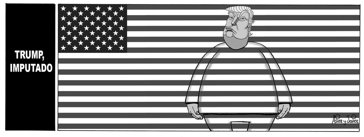 La tira de hoy en Deia, Noticias de Gipuzkoa y Noticias de Álava.  #DonaldTrump #imputado #Trump #Elecciones2020 #USA #manipulación #eeuu2023 @deia_eus