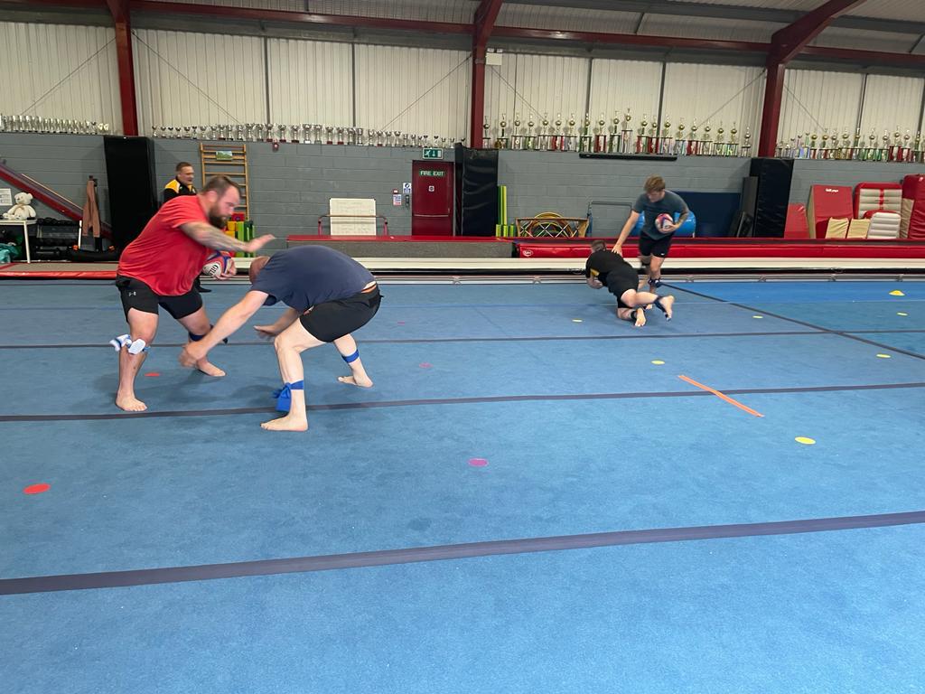 A big thank you to @WyeAndGalaxy for the use of their fantastic facilities yesterday morning.
The boys getting used to the new tackle laws.
They are back in again at 10am today for another go...
