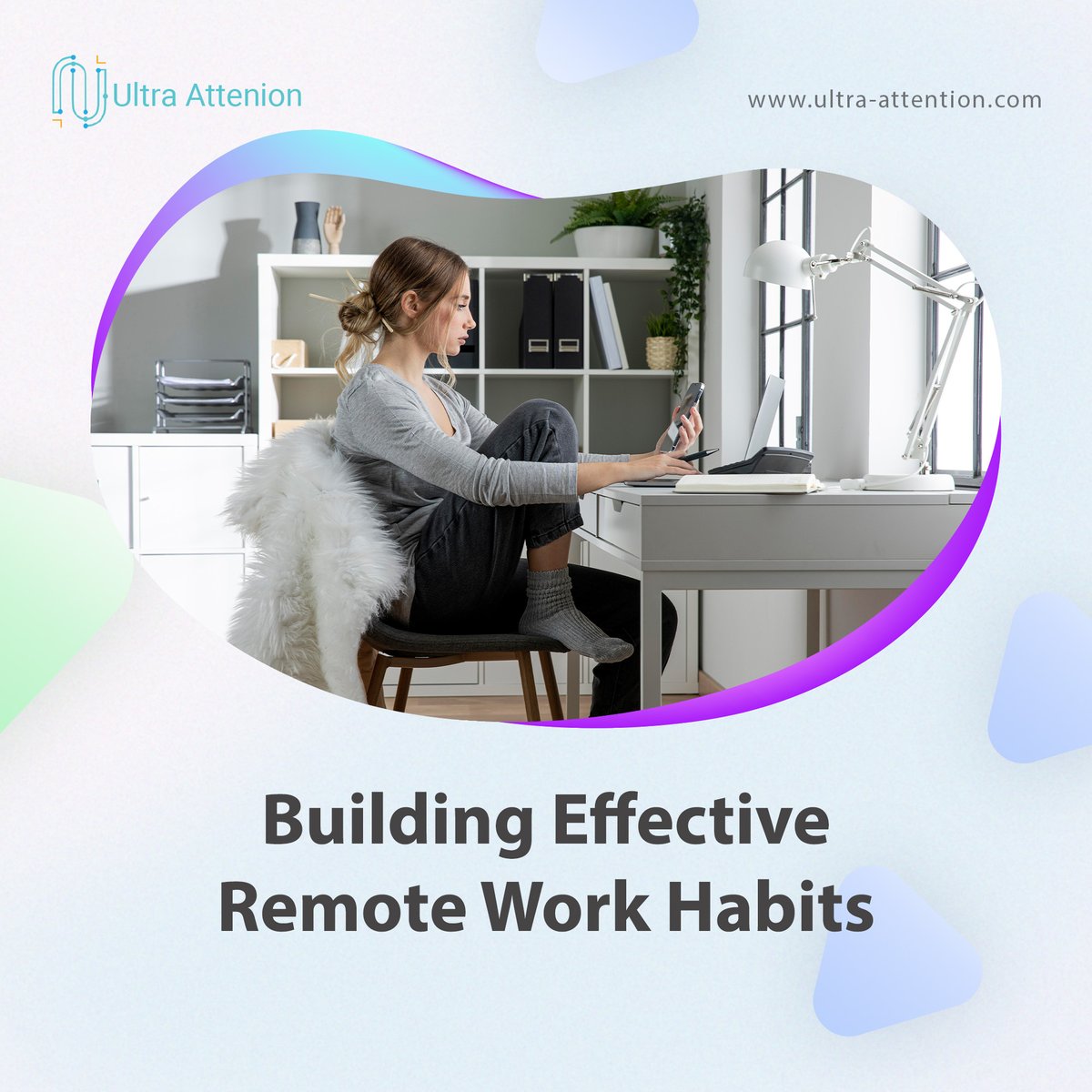Remote work brings benefits but needs #skills and #habits. Plan time, set #workspace, control #distractions, stay updated; be focused, creative, and productive while working remotely.

#focus #workhabits #productivity #freelancers