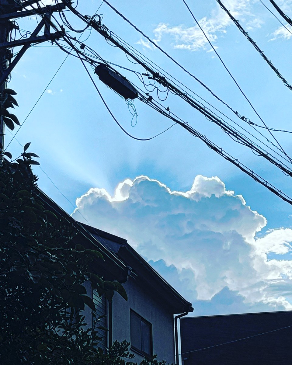 sky no humans cloud outdoors power lines scenery blue sky  illustration images