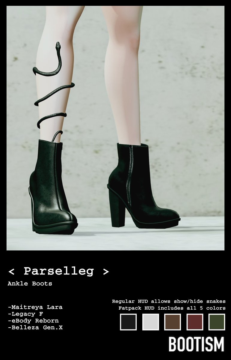 DoeTangsai's tweet photo. Get BOOTISM Parselleg Ankle Boots at The Darkness Event https://t.co/Pz16OGU1bk
https://t.co/Jm8U237z9E https://t.co/M35JyNRoDJ