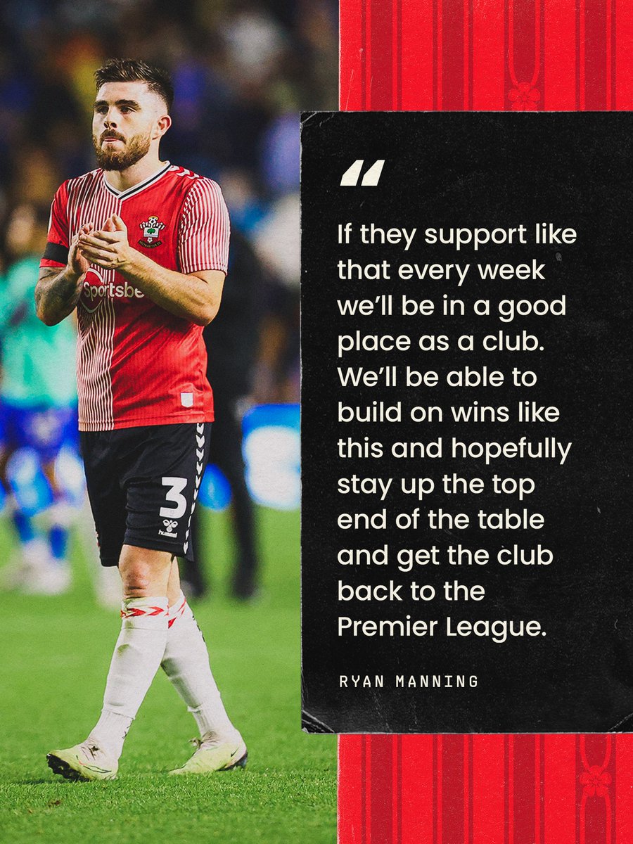 SouthamptonFC's tweet photo. Your support never goes unnoticed, #SaintsFC fans 👏

🗣 @ryanmanning4 https://t.co/soE4HyiMnc