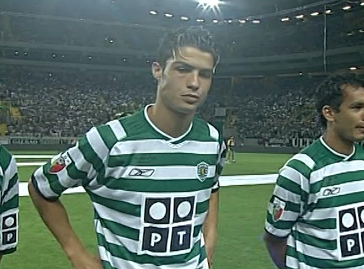 TeamCRonaldo's tweet photo. 🚨 ON THIS DAY IN 2003:

Cristiano Ronaldo played the legendary game vs. Manchester United. The rest is history. 🐐 https://t.co/i2mR6sECDu