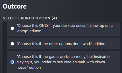 Are you sick of having a cute little anime girl living on your desktop?

Well, you're in luck!!! Outcore now offers NEW and UNIVERSALLY LIKEABLE content, which no other game offers!