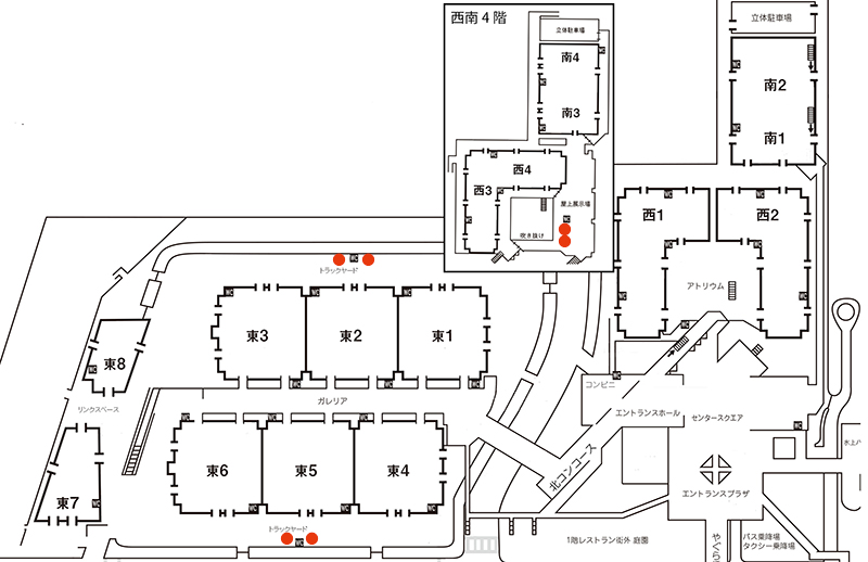 #C102 では、久々にケータリングが復活します。設置場所は、西屋外展示場、東123地区トラックヤード、東456トラックヤードです。営業時間:8時～16時(各店・売り切れ終了)。詳しくは下記ページ参照。 