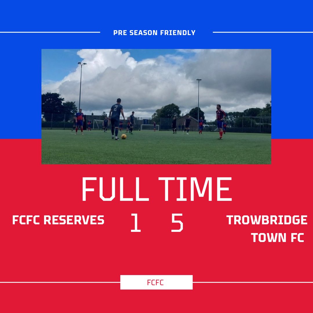 Horrible conditions yesterday against a strong Trowbridge side. We matched the opposition for the first 30 minutes but Trowbridge punished our mistakes. Good to get lots of minutes for some young players coming through. ⚽️ Ben Bullus Good luck for the season @TrowTownFC 🔴🔵