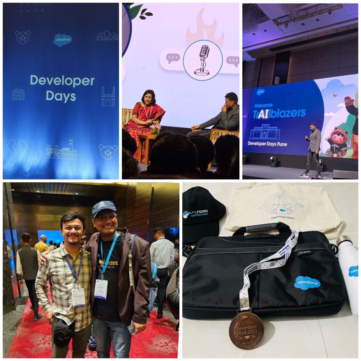 Danish ☁️ (@danish_sfdc) on Twitter photo What an exciting day it was at Salesforce Dev Days Pune! A day packed with exciting coding quizzes, inspiring learning sessions,& loads of fun! Finally met with <a href="/omprakash_it/">Om Prakash</a>
#SalesforceDevDays
#SalesforceIndia #SalesforceDevDays #trailblazercommunity #trailhead What an exciting day it was at Salesforce Dev Days Pune! A day packed with exciting coding quizzes, inspiring learning sessions,& loads of fun! Finally met with <a href="/omprakash_it/">Om Prakash</a>
#SalesforceDevDays
#SalesforceIndia #SalesforceDevDays #trailblazercommunity #trailhead