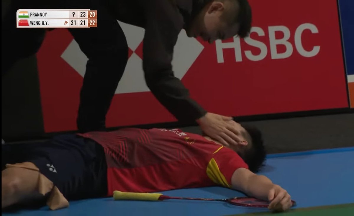 theone_xyz's tweet image. They gave their all. Splendid performance by both Hong Yang &amp;amp; Prannoy 🔥👏🏻

#AustralianOpen2023