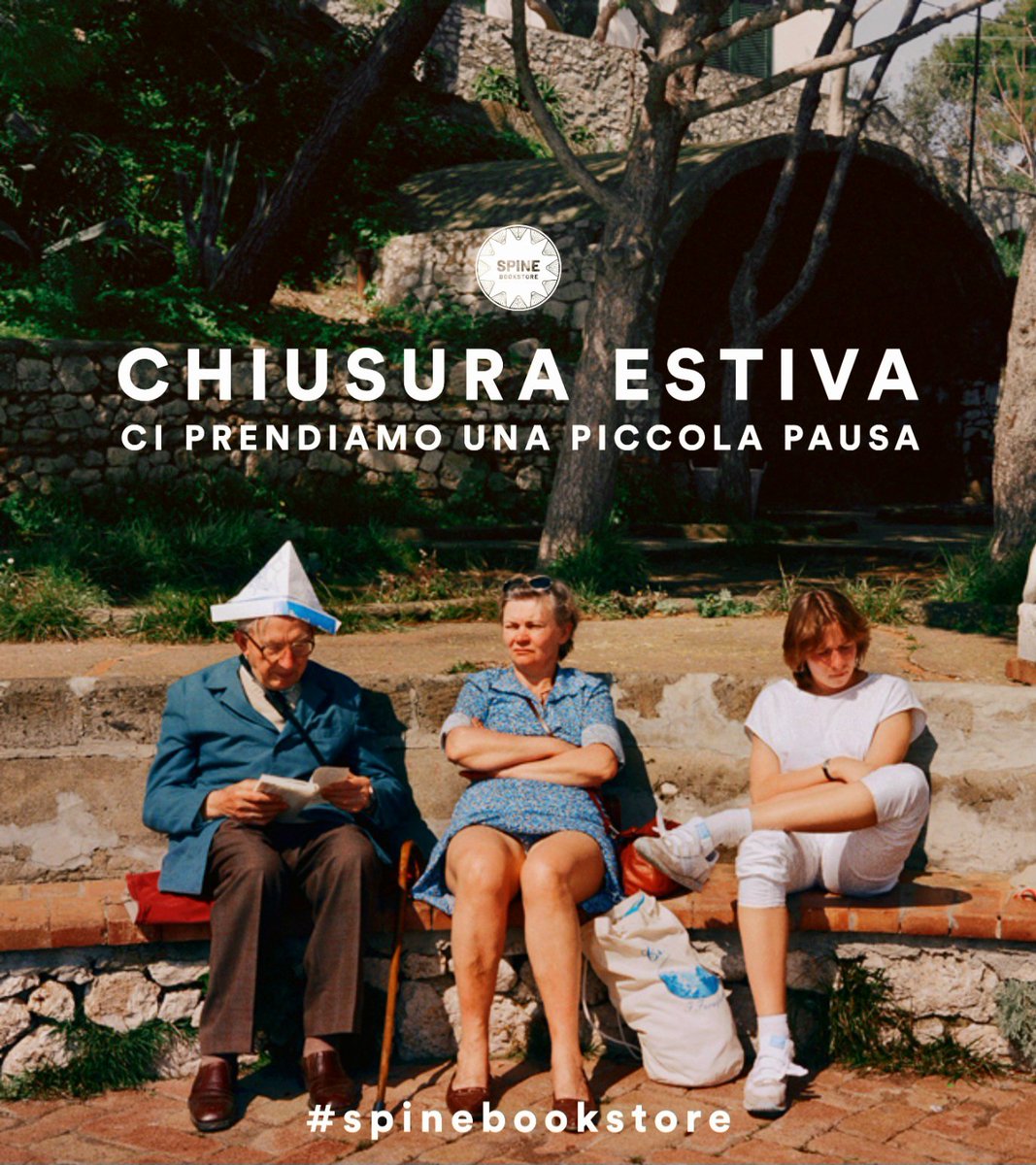 ⛱️ Amic3, da oggi con le aperture della libreria al pubblico ci prendiamo una piccola pausa estiva. 
Ci vediamo comunque dal 10 al 14 Agosto nell'area market del Locus festival, e poi il 19-20 Agosto a Bisceglie per il Festival Bicomix.
Buona estate 👋
#spinebookstore