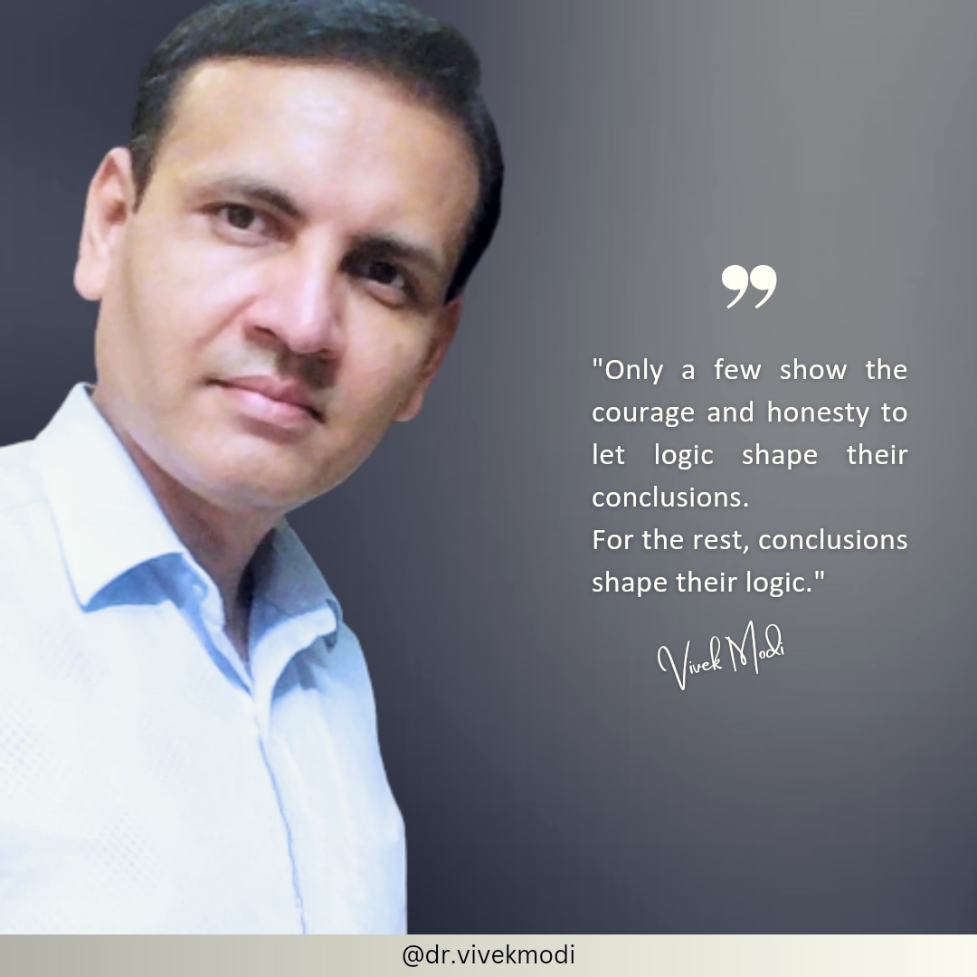 Conclusions based on our subjective reality &amp; preconceived notions are an act of convenience. I don't make a big deal out of it.

The real courage is in challenging our preconceived notions &amp; facing the objective reality with honesty. 

#quote 
#Foodfortyought
#thinkaboutit