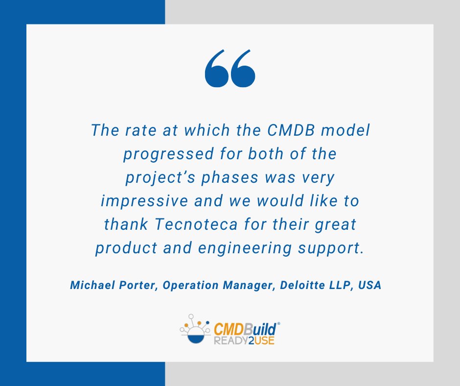 Read how our CMDBuild READY2USE helped a US company providing consulting services (software development, hardware, infrastructure and design) for a large US state management system. 

Find the full case history here bit.ly/4576K4a

#CMDBuildR2U #aboutus