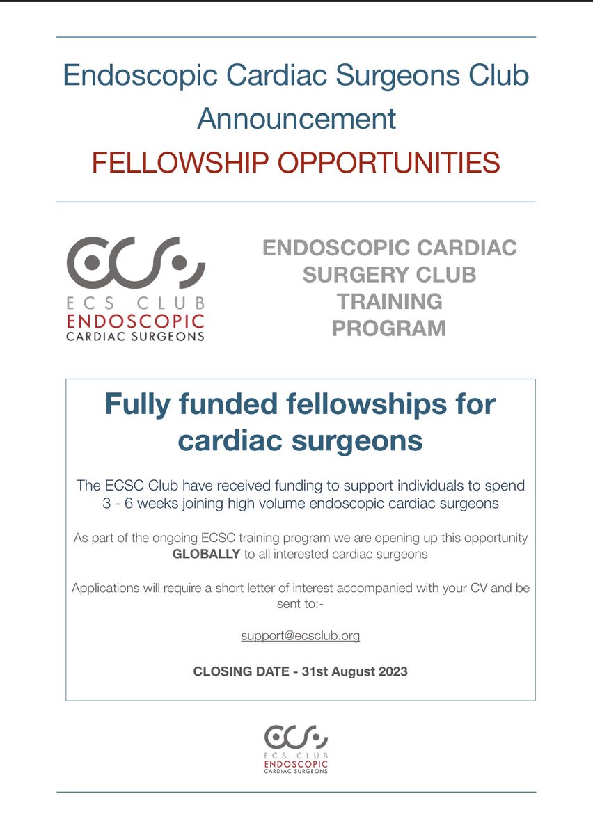 We are excited to partner with industry to offer short funded Fellowship opportunities for interested surgeons to visit high volume Endoscopic surgeons over the next 8 months. Please apply to the email address below. We have 6  to 8 posts available for now.