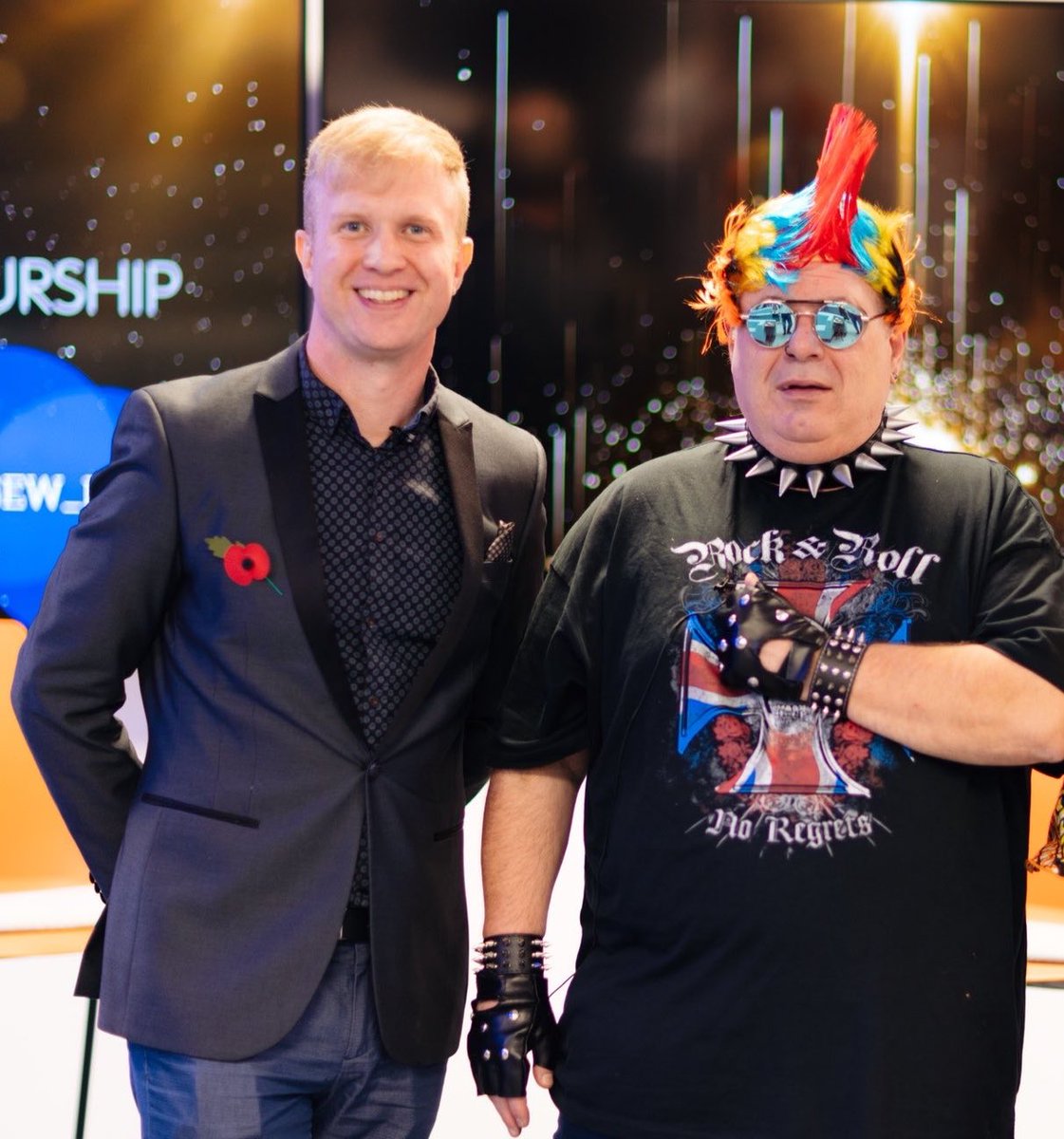 Not sure who the other bloke is!!! #PunkRules