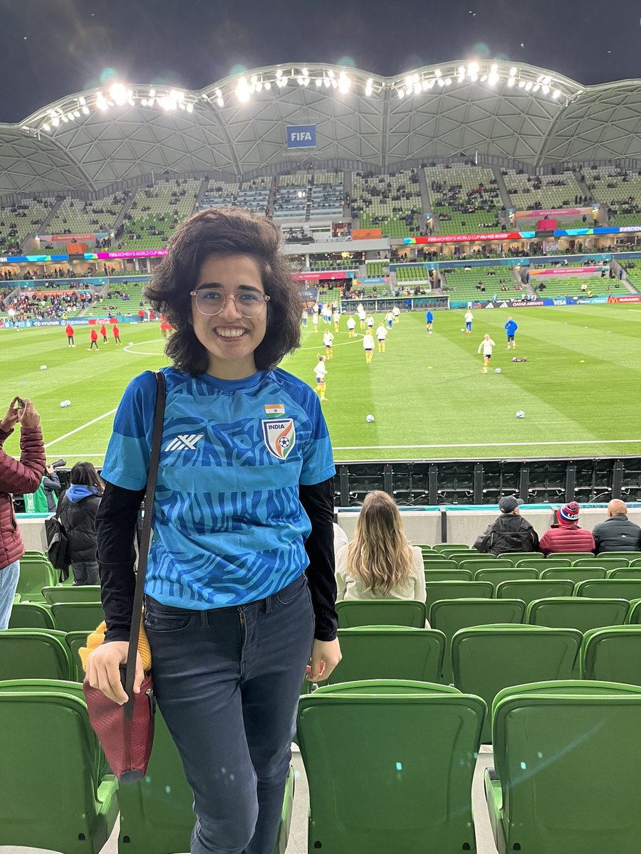 Repping the #BlueTigresses today. Their chance to fight for a place at the #FIFAWomensWorldCup2023 was snatched by cruel destiny (read COVID), but I’m sure they’ll be playing at the global stage pretty soon. 🐯 

#FIFAWWC