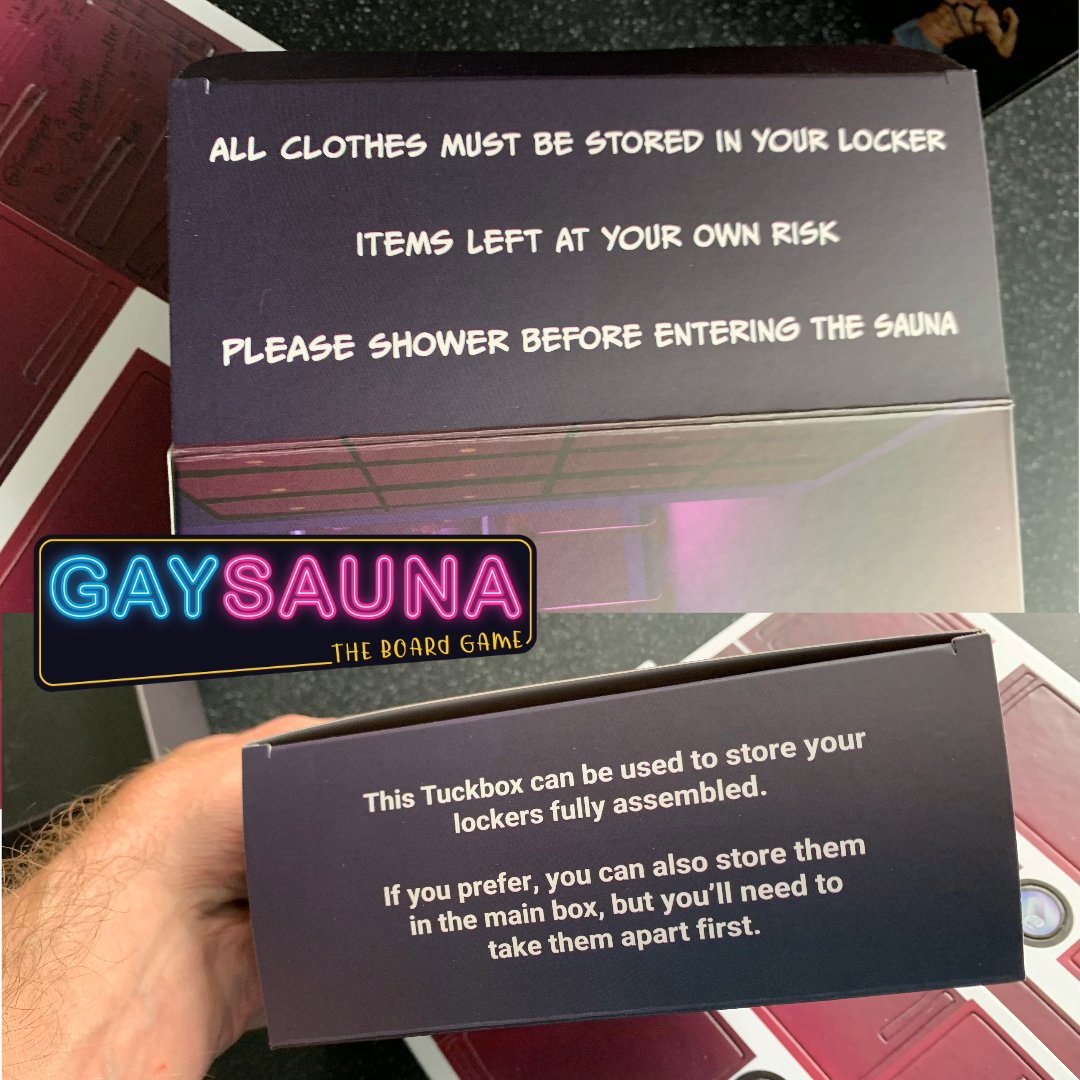 A nifty little addition to the game is this tuckbox. It doesn't fit into the core box, but useful if you want to store your card lockers intact. Otherwise, you can use if for random dice or your keys or something.

What will you put in yours?

Buy now: shop.saunagame.com