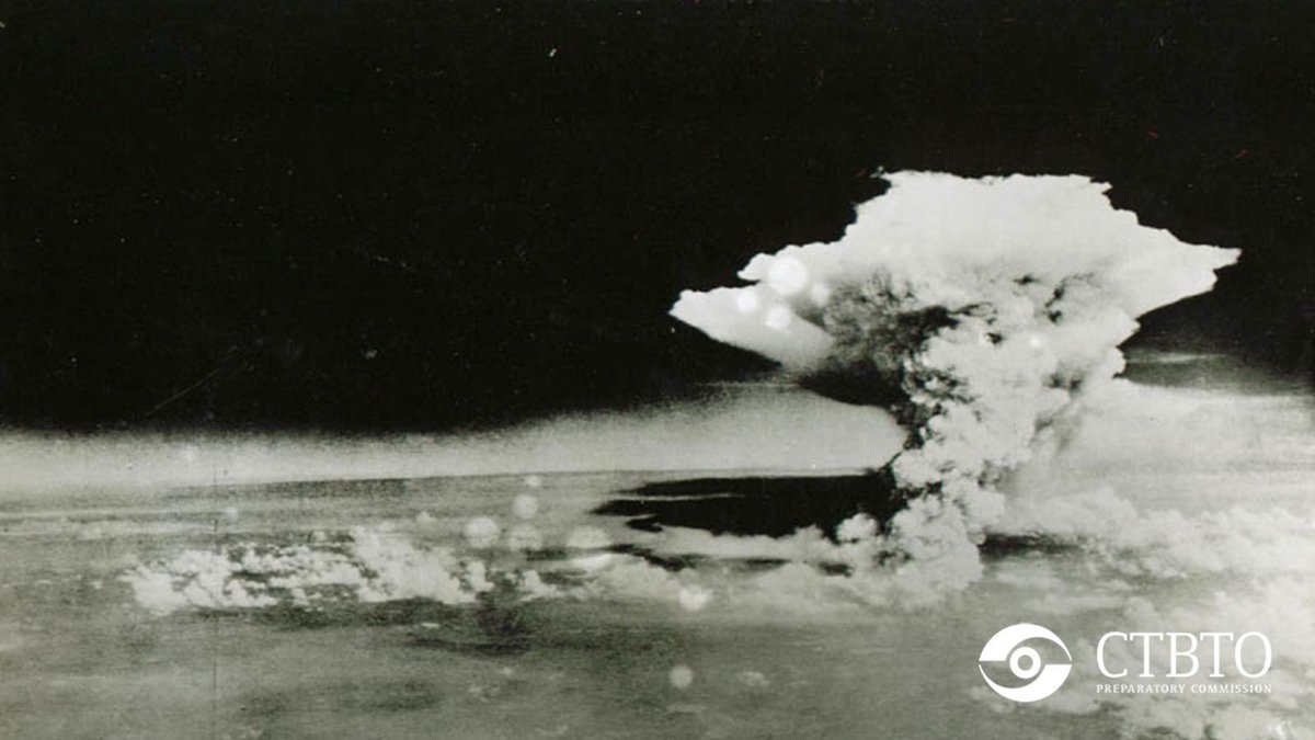On this day in 1945, the city of #Hiroshima experienced the devastating impact of an atomic bomb. This historical event serves as a stark reminder of the destructive power of nuclear weapons. #CTBT's global ban on nuclear tests plays a vital role in preventing the proliferation &amp;