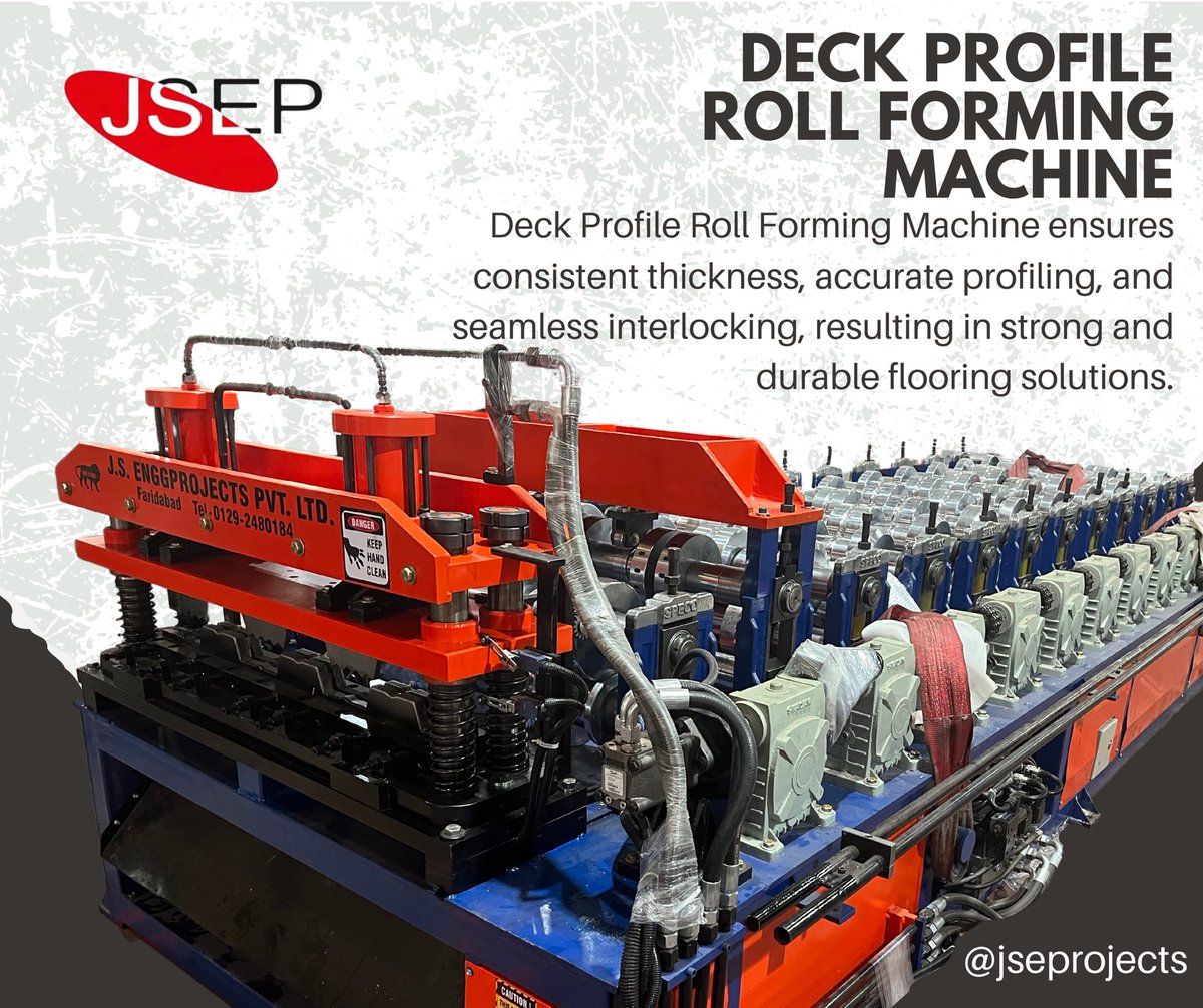 jsenggprojects's tweet image. Utilizing cutting-edge roll forming technology, this machine precisely shapes and forms metal sheets into desired deck profiles.

Contact 📞 +91 8595903122, +91 9999916123 or ✉️ sales@jseprojects.com for details. 

#jseprojects #rollformingmachine #makeinindia #decksheet