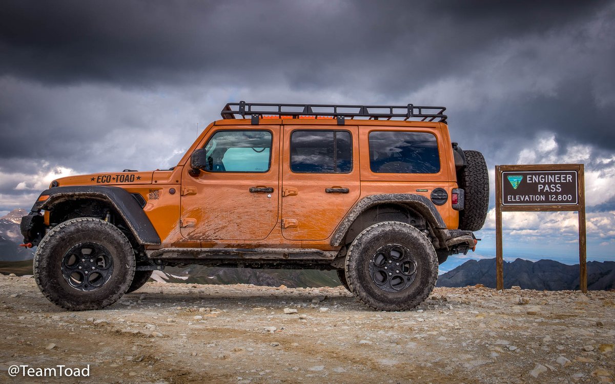 TeamToad's tweet image. Beauty shot of the EcoToad on Engineer Pass, August 1, 2023 #EcoToad #EngineerPass @Jeep #EcoDiesel - lazytoad.com/jeep/ecotoad.h…
