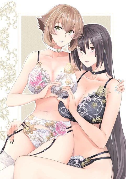おぱんつ総集編表紙のながむつです～無事脱稿しております(*'Д`) 
