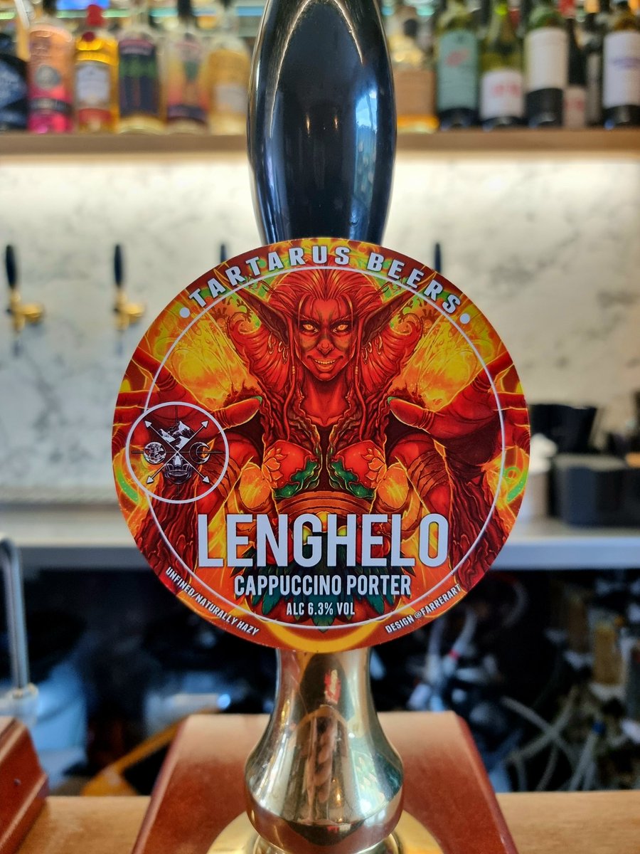 You've been waiting for it. We've been waiting for it. A proper beer of the year contender is ready to roll. Now pouring: Tartarus - Lenghelo: 6.3% Cappucino Porter Not to be missed.
