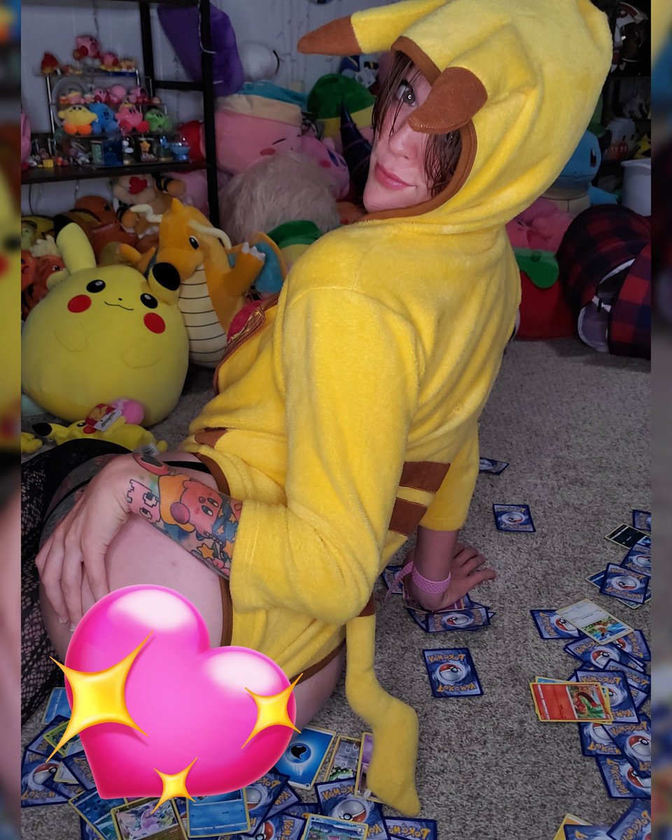 UNCOVERED CONTENT. On my patreon 🥰❤️🔥 patreon.com/KittyKrystl #cosplay #patreon #Pikachu #sexy #booty #cosplayergirl #lewd #gamergirl #egirl