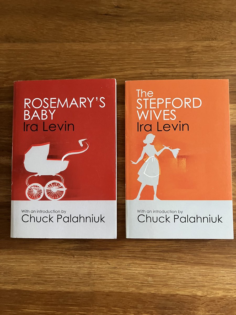 Essential horror reading! #iralevin Ira Levin’s seminal masterpieces, Rosemary’s Baby and The Stepford Wives. Paranoia up to eleven!