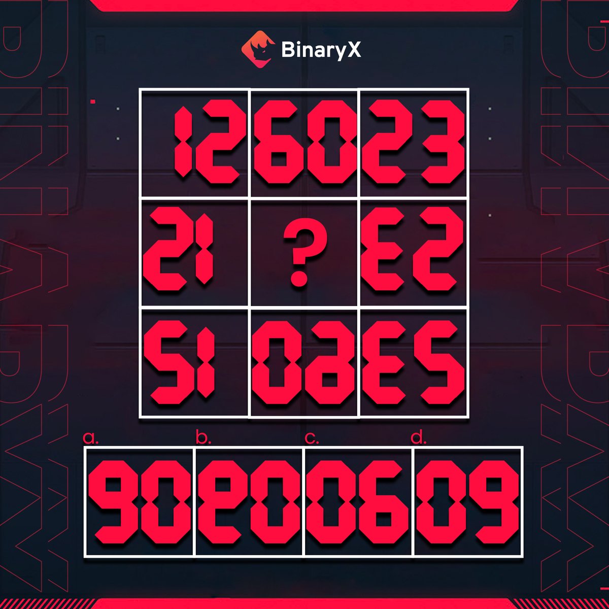 Four_FORM_'s tweet photo. 🧠 Can you crack the #quiz? 🕵️‍♂️

🎁 $30 for lucky 5 each!

To win:
✅ Follow+❤️+RX @binary_x
✅ Reply👇 &amp;tag 3 friends👥

Join to have a solid thinking for Web-3 gaming!  

#Web3 #Gaming #quiz #BinaryX https://t.co/By4NndZrMy