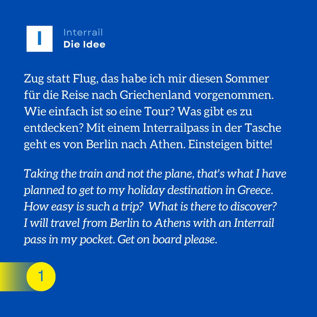 Zug statt Flug. Ich reise von #Berlin nach #Athen mit dem Zug. Wie einfach oder schwierig gestaltet sich das? Was gibt es zu erleben? 

Bitte einsteigen. Get on board please. Ein 🧵.

#HellasExpress #Interrail