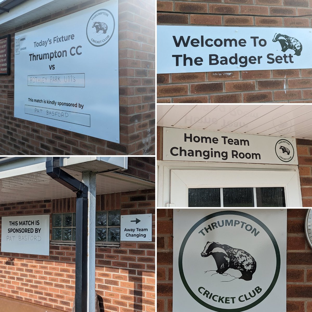 This week has seen new signage go up at #TheBadgerSett! A huge thanks to our club sponsor @N1Visual for producing it and delivering the couple of pieces that wouldn't fit in the car! It all looks fantastic! #WeAreBadgers🦡