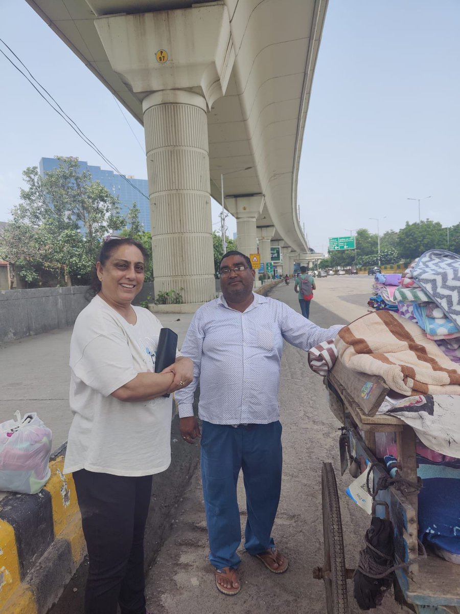 Meet Mr Balwant he is the man who has a rehdi just outside G.I.P mall from whom we have been buying towels in kilos for last 11 years , today he stands TALL n PROUD for his son is thru in IIT Delhi n has got Comp Science Let’s give him a big🙏🙌🥂❤️